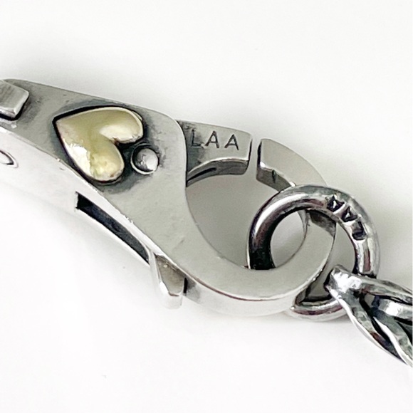 Trollbeads Bracelet | Silver And Gold Heart Clasp | 18k Gold & Sterling Silver - Picture 4 of 6